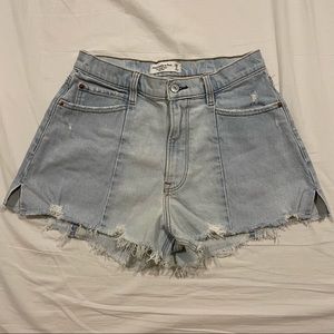 Abercrombie & Fitch high rise cutoff shorts curve love 27